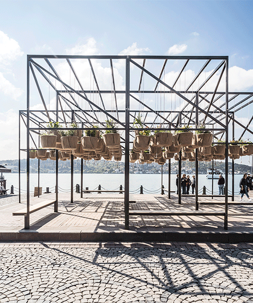 SO? architecture suspends interactive sky garden in istanbul's ortaköy square