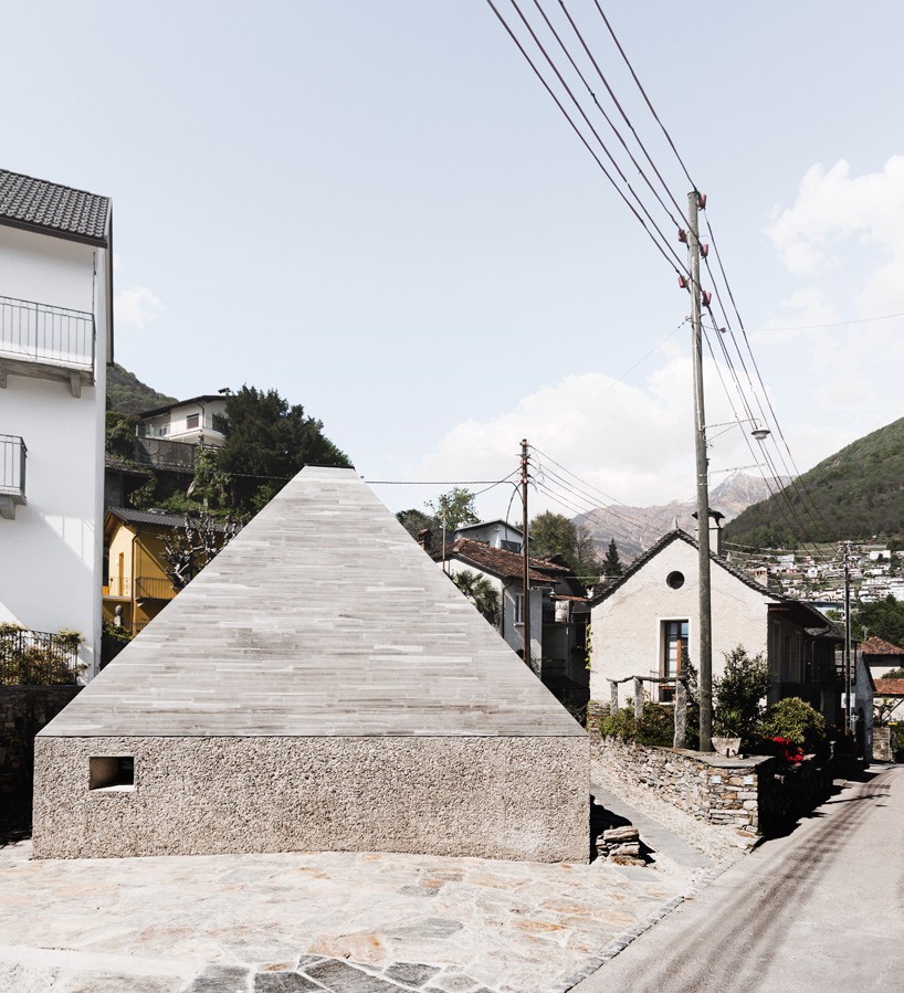 studio inches crafts monolithic mecri museum extension in switzerland