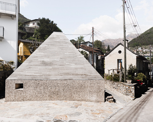 studio inches crafts monolithic mecri museum extension in switzerland