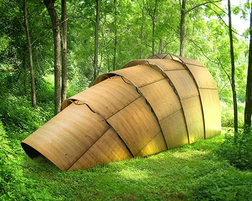revolution precrafted presents ron arad's armadillo tea pavilion at design miami/ basel