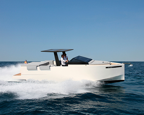 de antonio yachts' D33 vessel designed by ubica-id in barcelona