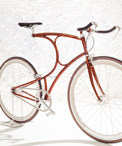 vanhulsteijn embellishes its signature handmade bicycle using urushi japnese lacquer technique