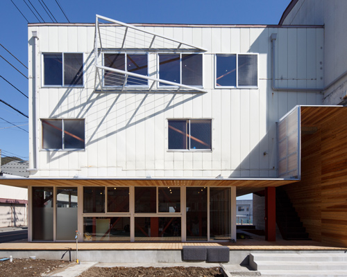 sakaushi laboratory converts industrial plant in japan into kindergarten and offices