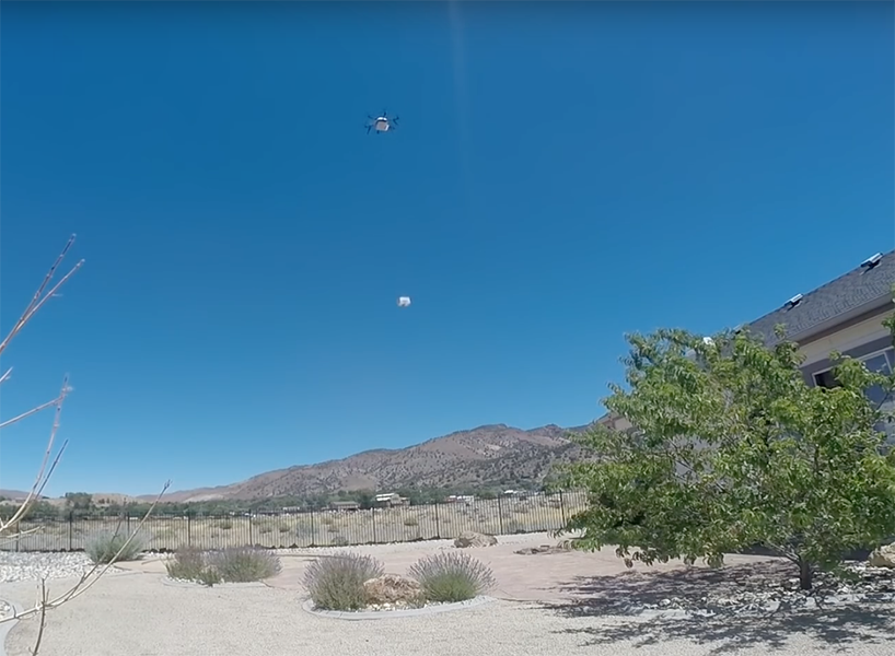 7-eleven first drone delivery designboom