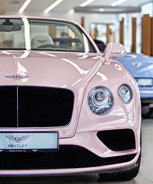 bentley + pantone create two continental GTs with colors of the year