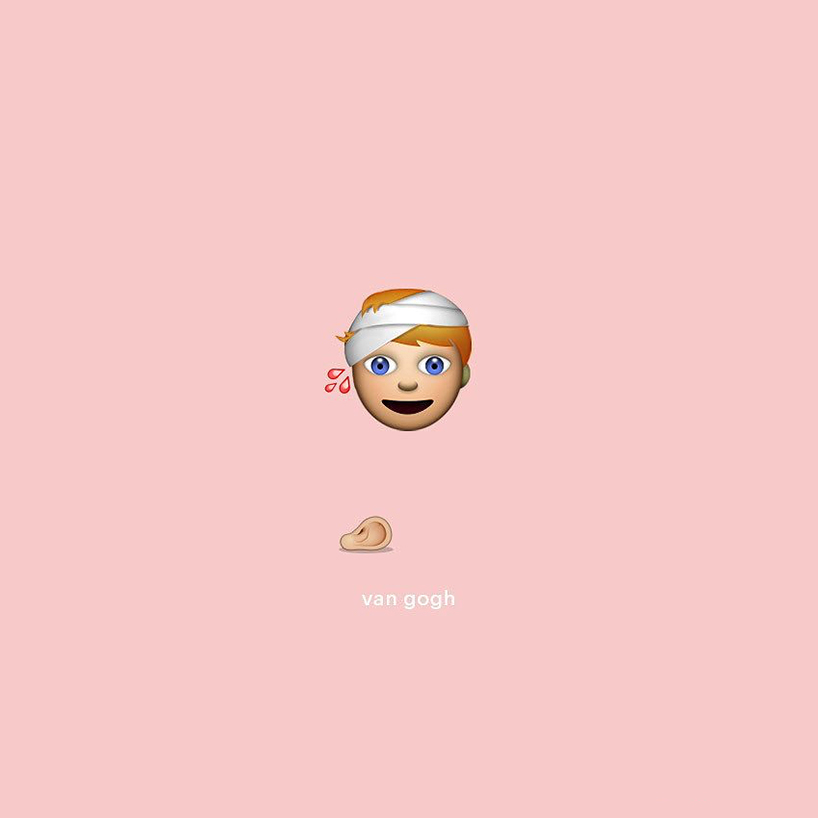 fine art emojis turn famous creatives into virtual visionaries