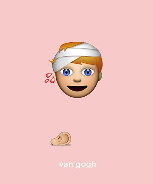 fine art emojis turn famous creatives into virtual visionaries