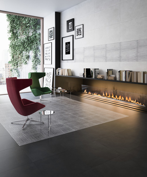 ceramiche refin sizes things up with WIDE - a collection of XXL porcelain tiles