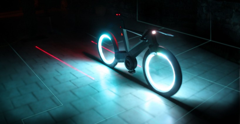 cyclotron is the road bike that rides without spokes or tires