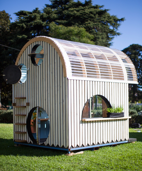 doherty design studio constructs children's cubbyhouse for charity