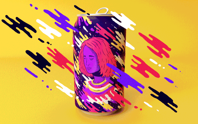 lucas wakamatsu s animated soda cans pop  with personality