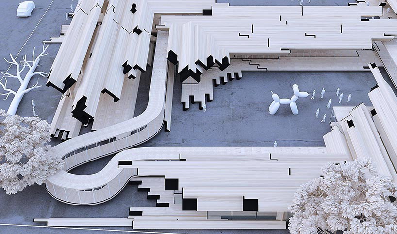 gilles retsin architecture develops pre-fab suncheon art platform concept