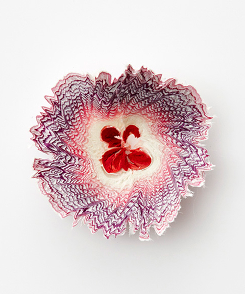 Haruka Misawa Forms Paper Flowers From Pencil Shavings