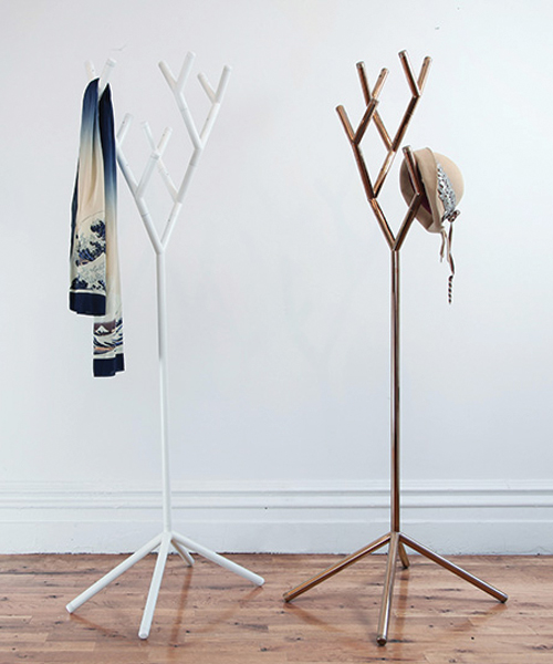 HCWD studio Y-rack coat hanger branches outwards to form a tree-like structure