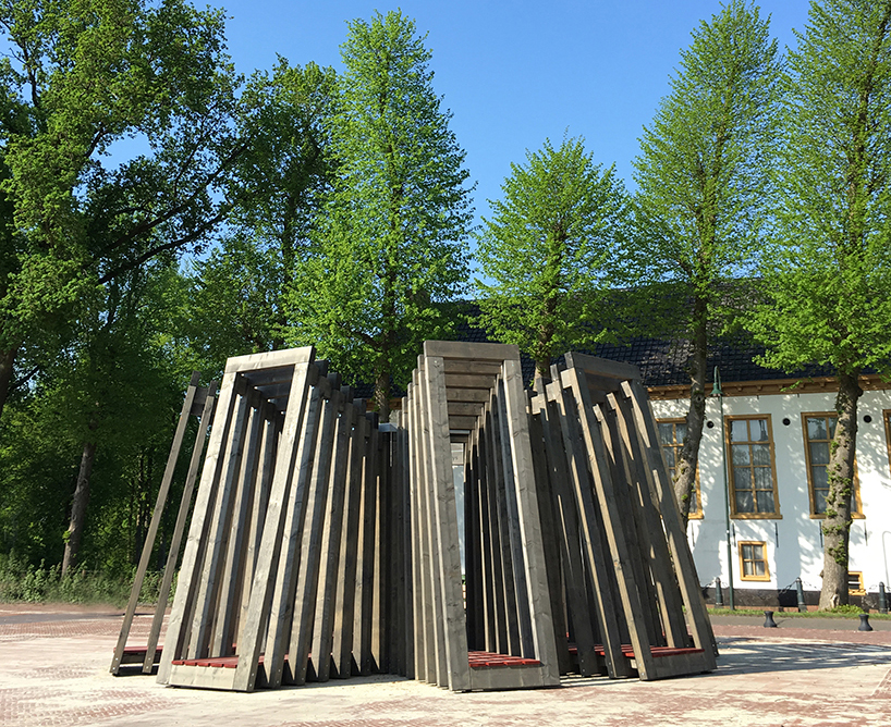 folly de swoaistee installation huting de hoop netherlands