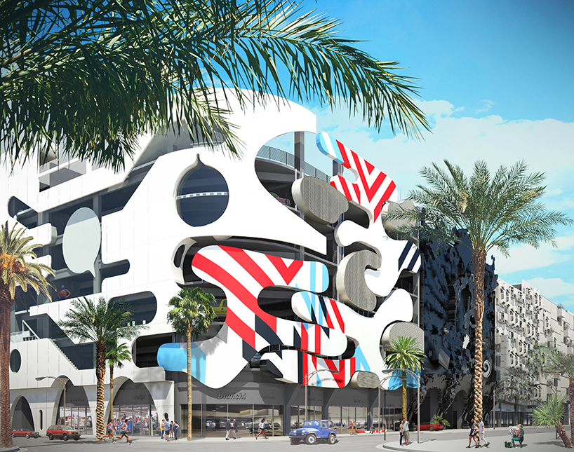 j. mayer h. designs one of the five museum garage's façades in miami
