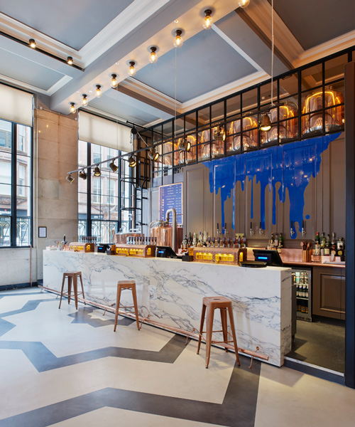 jestico + whiles converts former bank into bar and brewery in glasgow