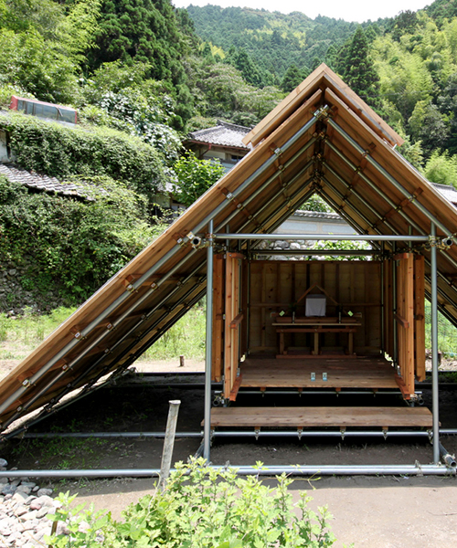 kikuma watanabe builds shito shrine in depopulated village in japan