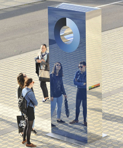 martin bricelj baraga's cyanometer installation measures the blueness of the sky