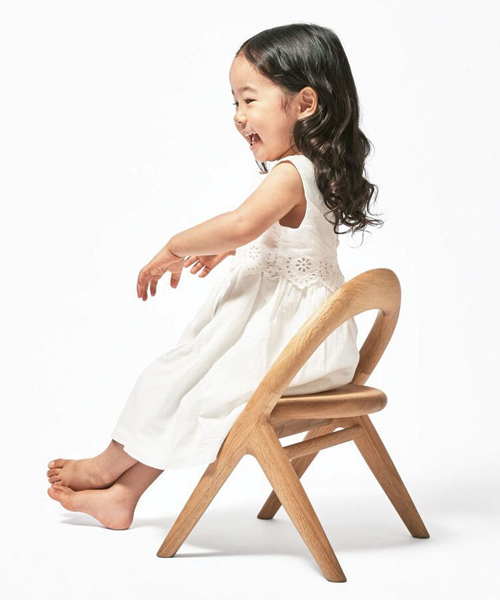 mikiya kobayashi designs kimi no isu chair for young infants