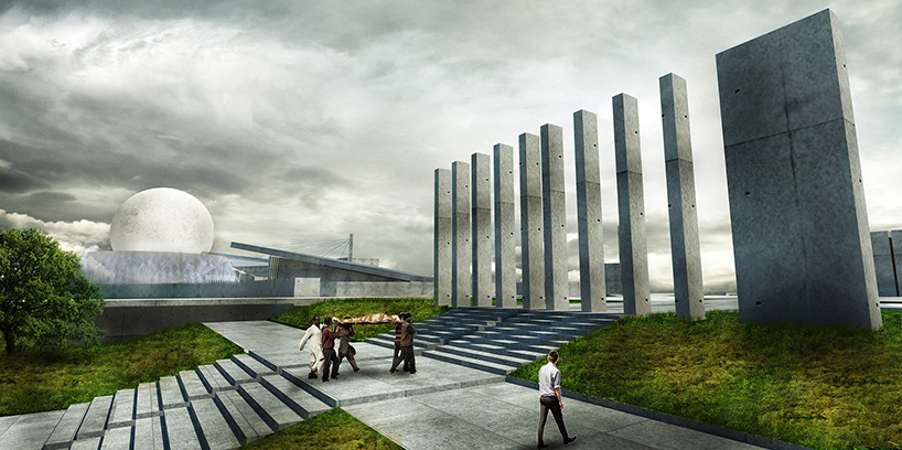 sanchit arora's speculative shadow spaces crematorium in india conceived as a sacred landscape