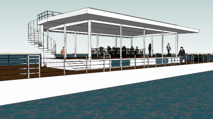 sdm architects floating barge restaurant goa designboom