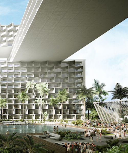sordo madaleno arquitectos proposes ushuaia beach resort in cancun