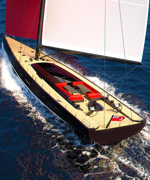 nadir racer-cruiser offers long distance sailing in comfort + style without compromising speed