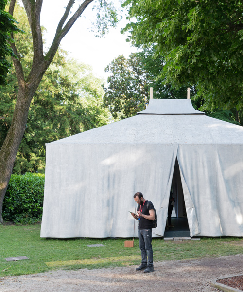 manuel herz erects tented western sahara pavilion at the venice architecture biennale
