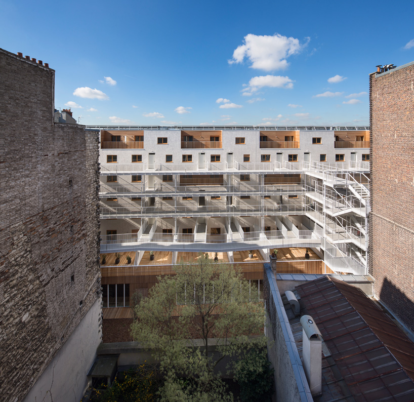 AAVP rests 69 housing units atop a gymnasium in paris