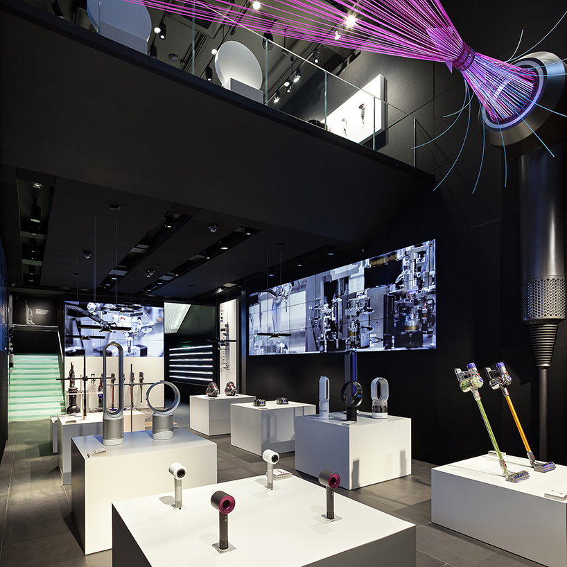 dyson demo concept store in london conceived as an interactive gallery