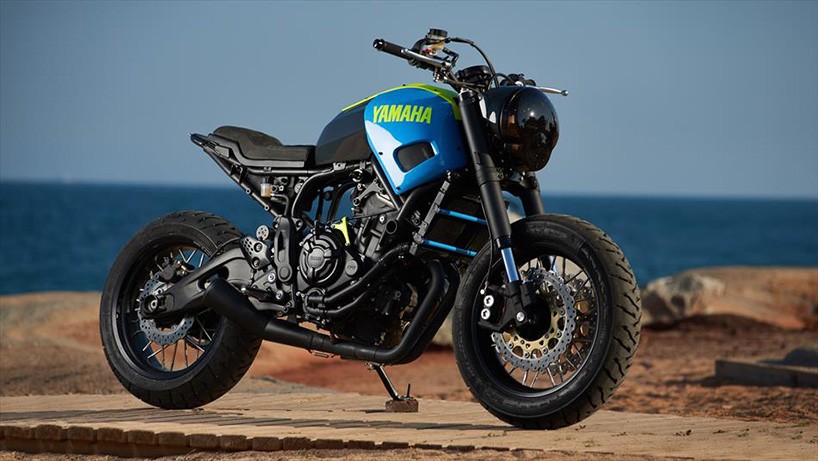 yamaha collaborates with ad hoc café racers to form custom 'XSR700'