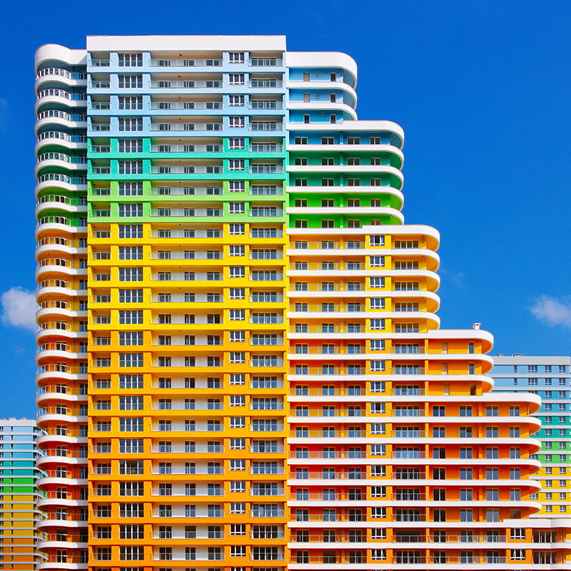 yener torun captures istanbul's architecture as kaleidoscopic color canvasses