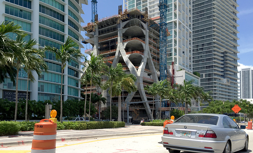 one thousand museum by zaha hadid architects takes shape in miami