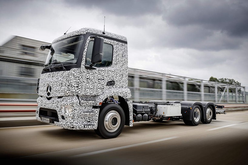 mercedes benz etruck designboom