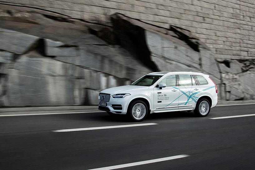 volvo uber autonomous driving car designboom