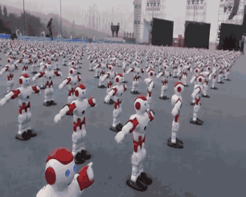 over a thousand robots are dancing their way to a new world record