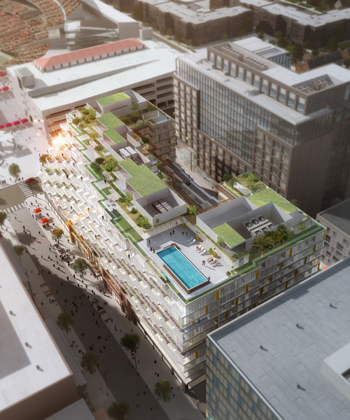 ODA new york plans mixed-use scheme overlooking nationals park in washington, DC