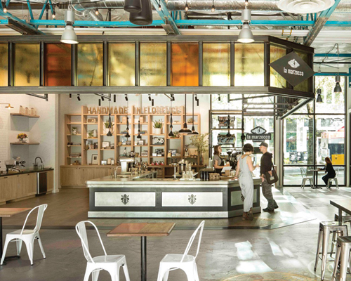 SkB architects combine cafe and showroom for la marzocco in seattle, washington