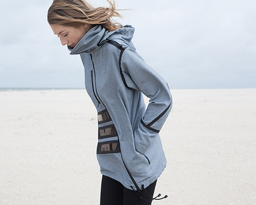 solar windbreaker by pauline van dongen offers shelter + provides sustainable energy