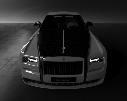 rolls-royce redressed in transatlantic pure carbon fibre