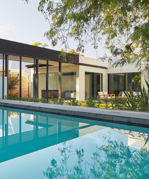 david barr merges pool residence with its garden landscape in australia