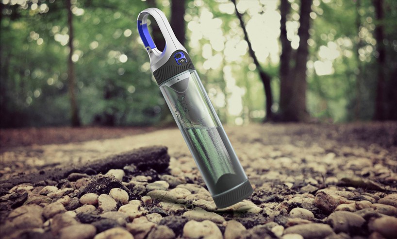 dubai design week 2016: christoph kuppert + helena wendt's bottlelight purifies water