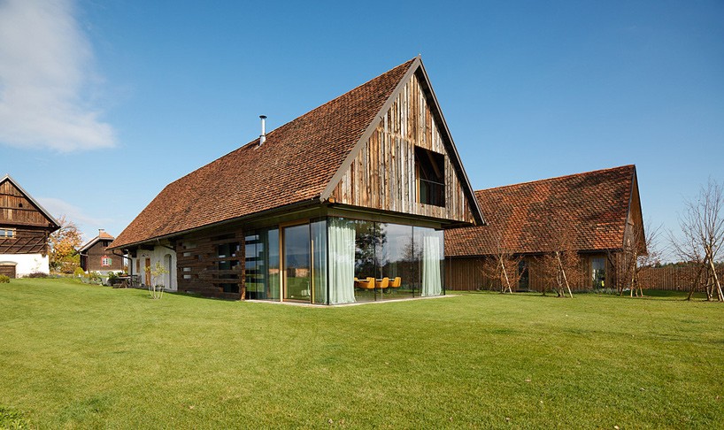 gangoly and kristiner's barn renovation combines traditional + contemporary elements