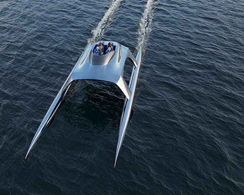 glider super sports SS18's sci-fi form soars through the sea