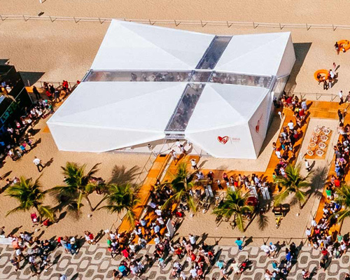 henning larsen architects' danish pavilion opens on ipanema beach for rio 2016