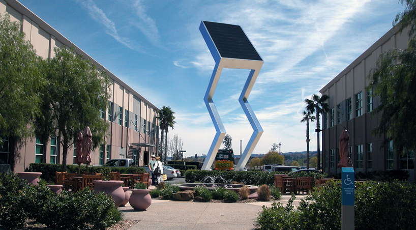 solar electric sculptures concept by michael jantzen