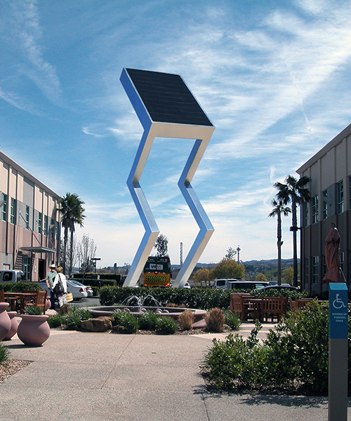 solar electric sculptures concept by michael jantzen