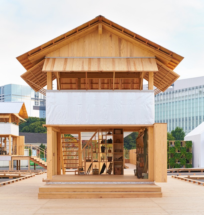 muji x atelier bow-wow's terraced rice field office for tokyo's house vision