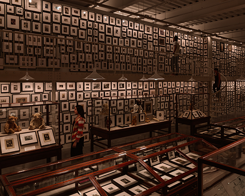 artist fills the new museum with 3,000 images of people posing with teddy bears